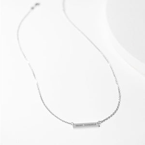 Engraved Bar Pendant: